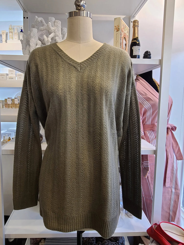 Authen Cashmere Pullover - Olive