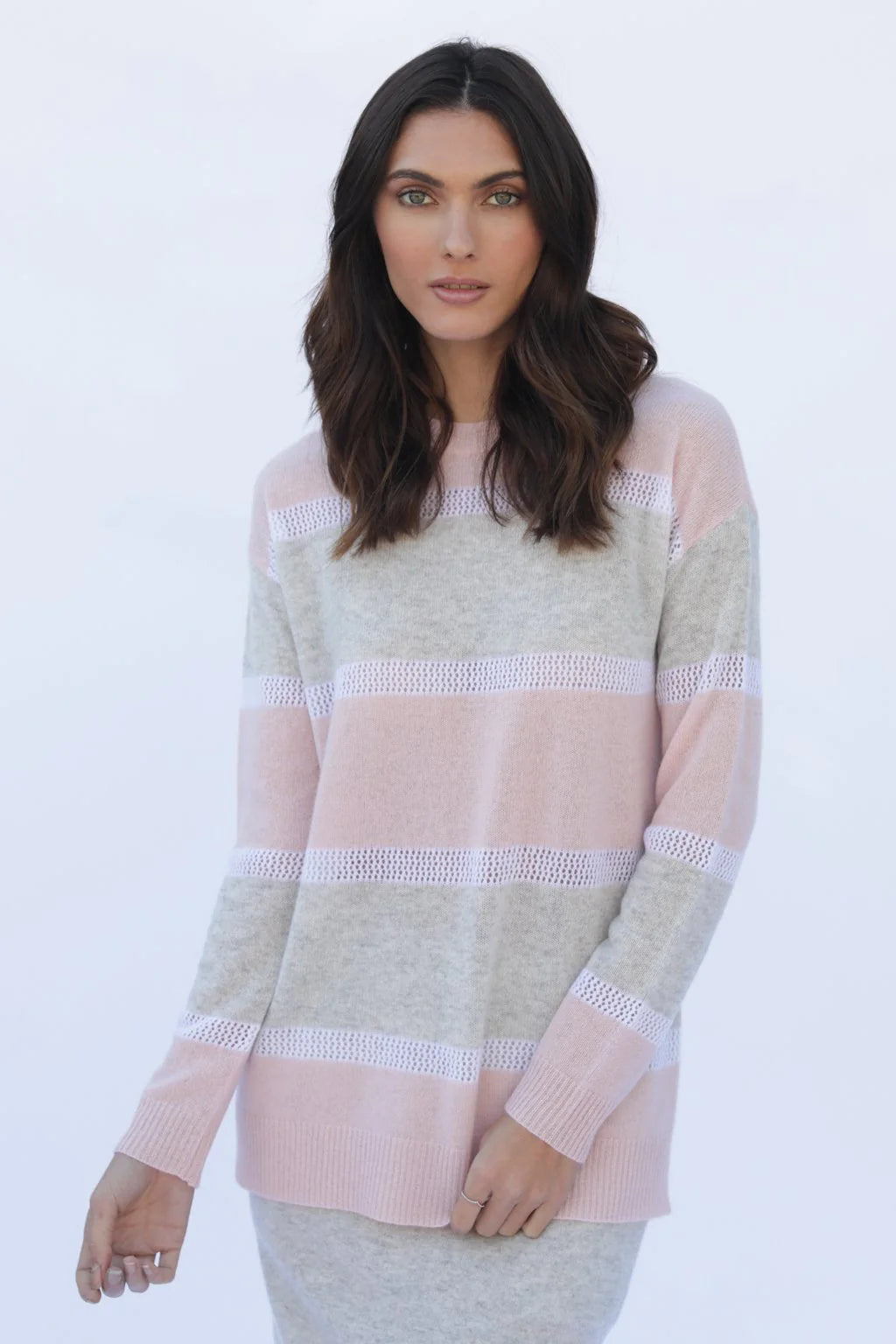 Babita Cashmere Sweater - Petal/nimbus