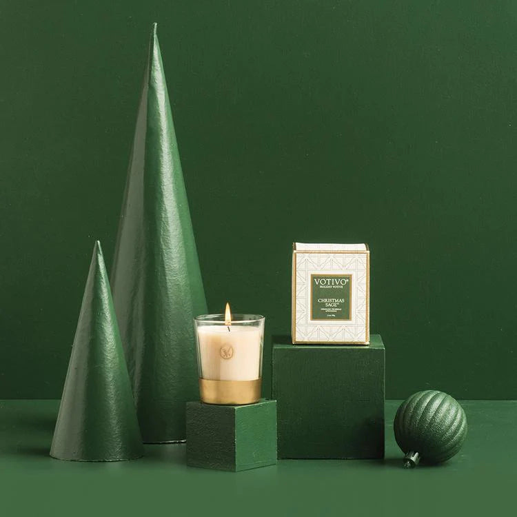 Christmas Sage Holiday Candle and Votive