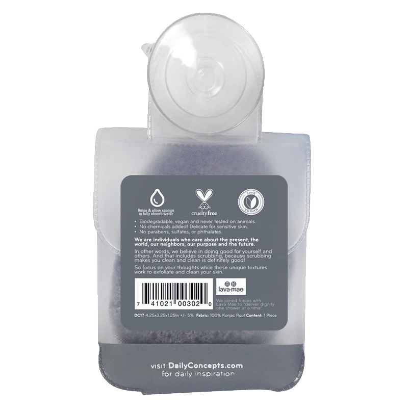 Daily Konjac Sponge - Charcoal