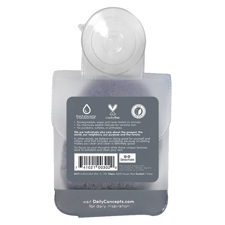 Daily Konjac Sponge - Charcoal