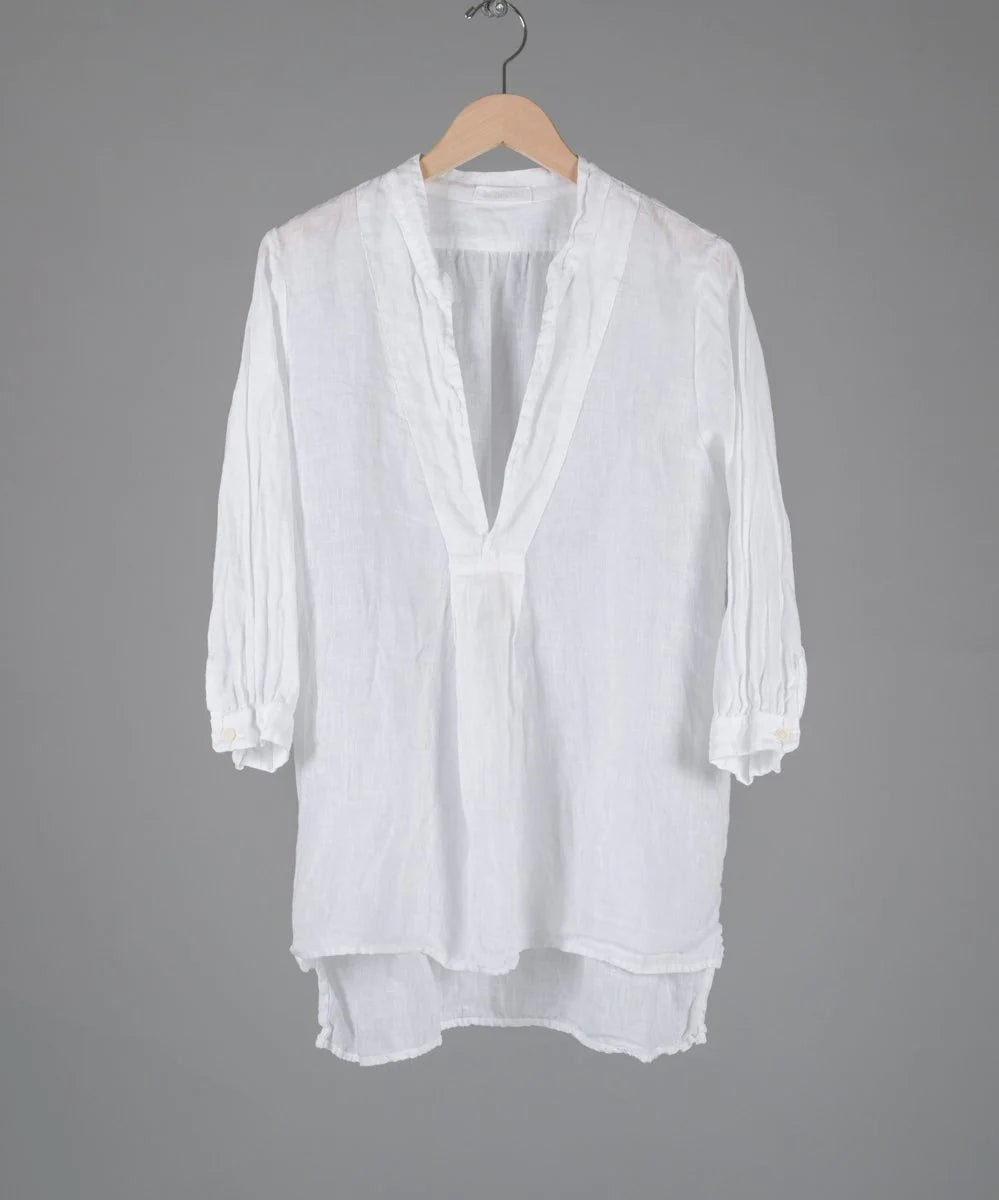 Dakota Linen Tunic in White