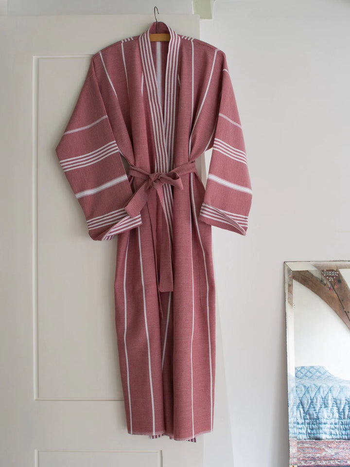 Hammam Bathrobe Burgundy Red