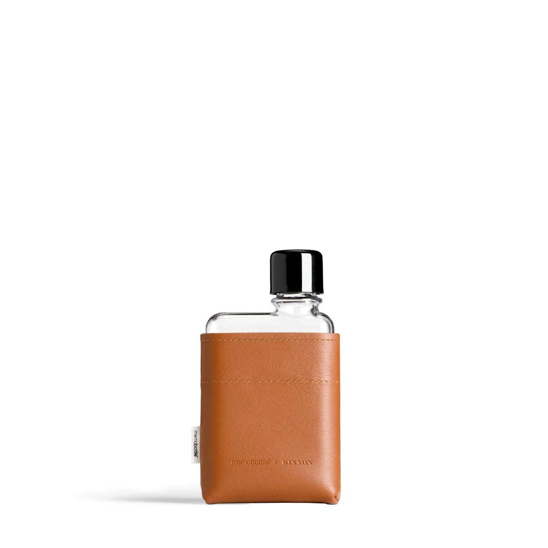 Memobottle Tan Leather Sleeves