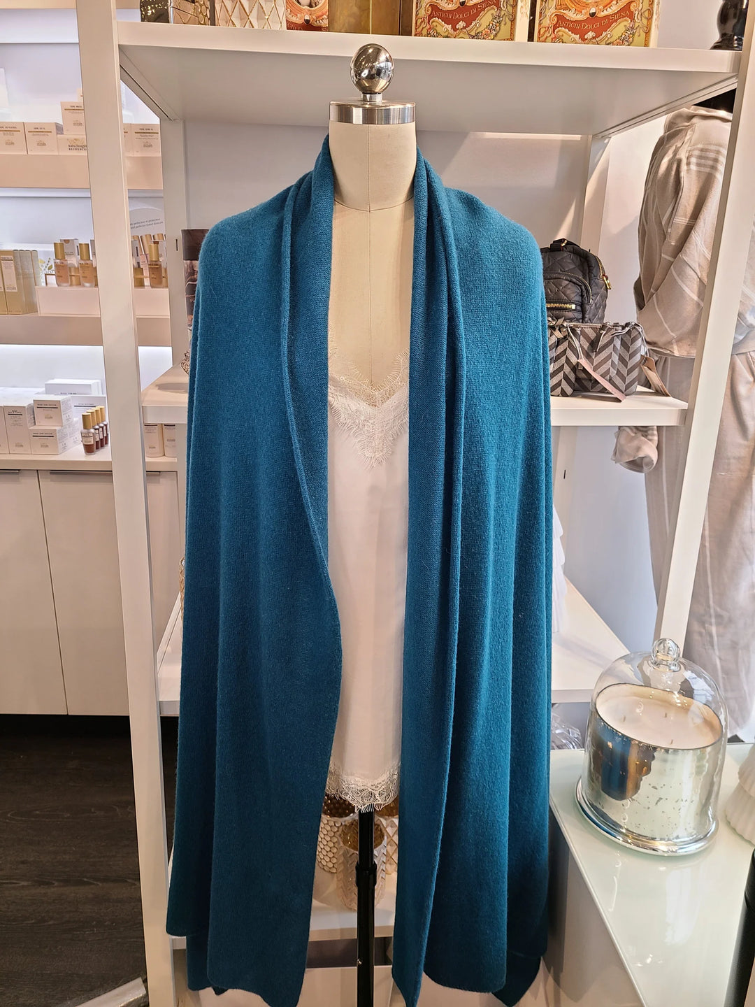 Adele Cashmere Shawl - Teal