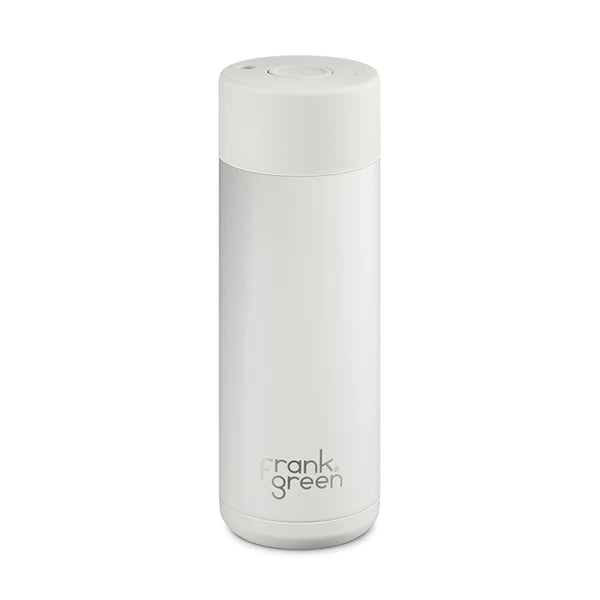 Frank Green X One2one Studio Reusable Stainless Steel Bottle in Coconut White