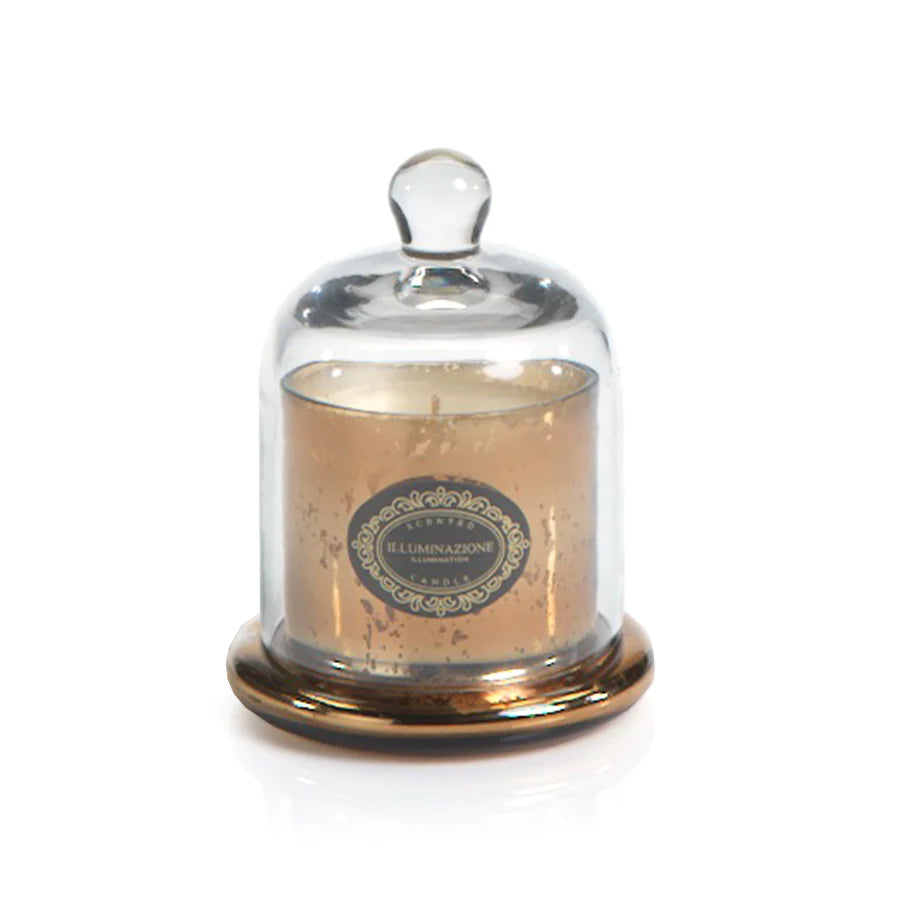 Dome Candle: Antique Gold - Vanilla Orchid