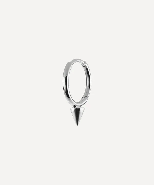 6.5mm Single Spike Ring in White Gold