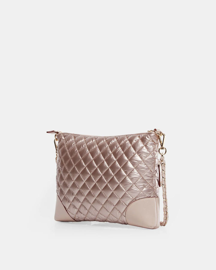 Crosby Crossbody in Rose Gold Metallic