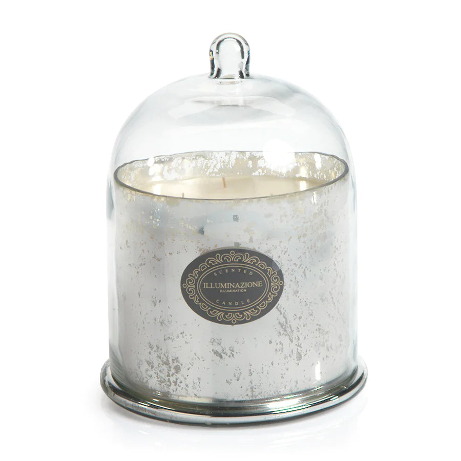 Dome Candle: Antique Silver - French Red Current